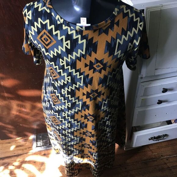 Lularoe southwest M high low swing knit dress - Picture 2 of 3
